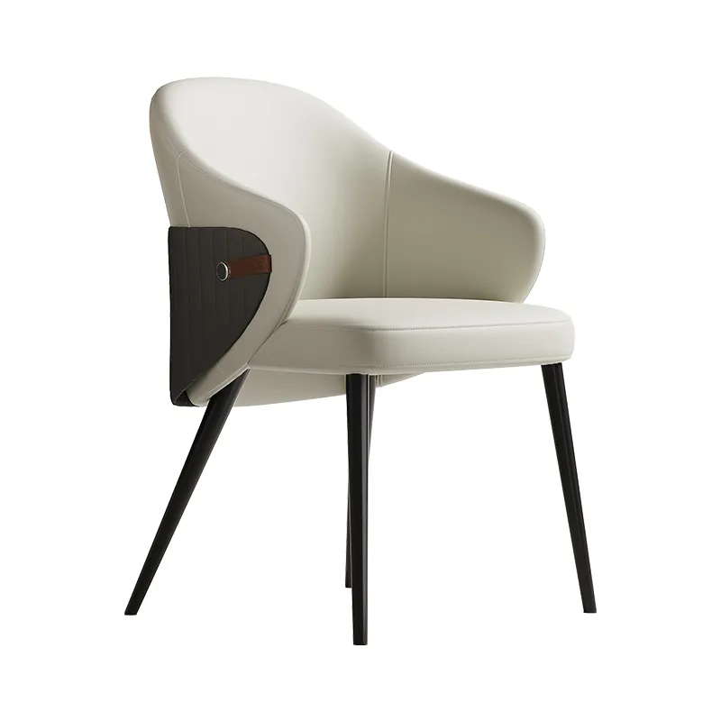 JP Light Luxury Italian Style Leather Armchair