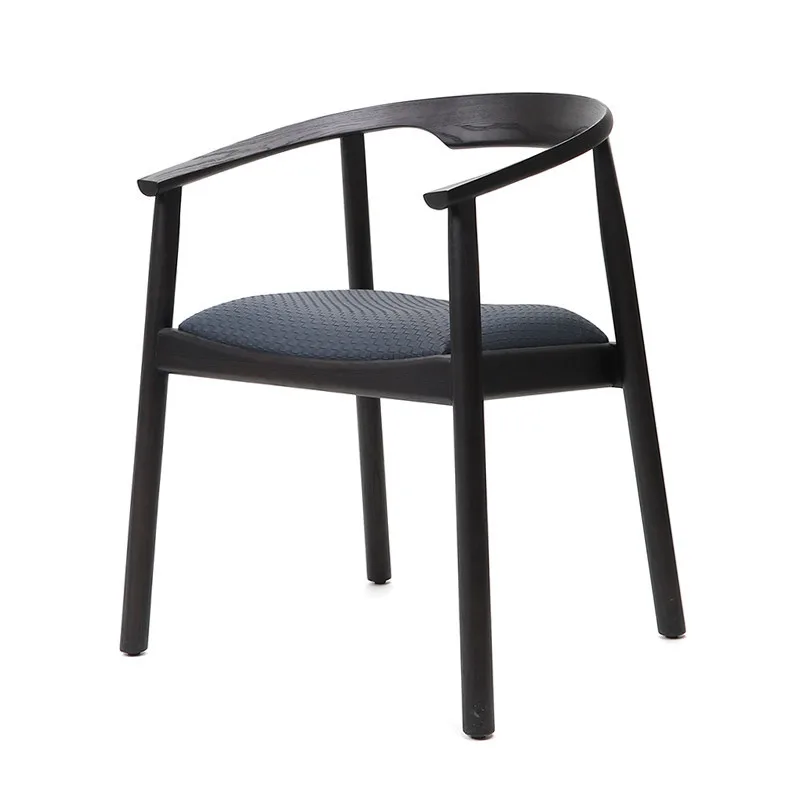 JP Luxury Curved Leather Dining Room Chair