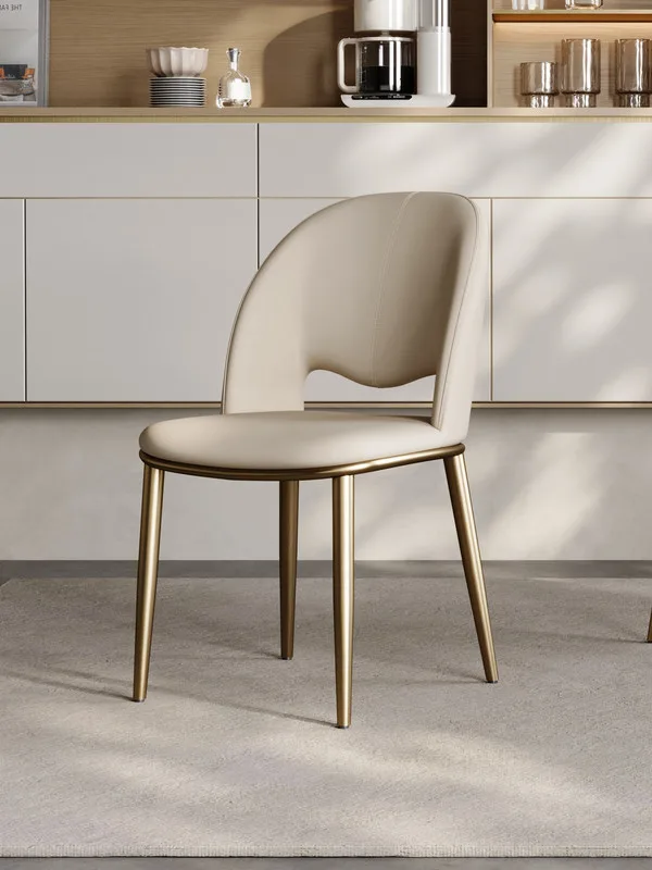JP Minimalist Dining Chair Leather Decor Stainless photo 2