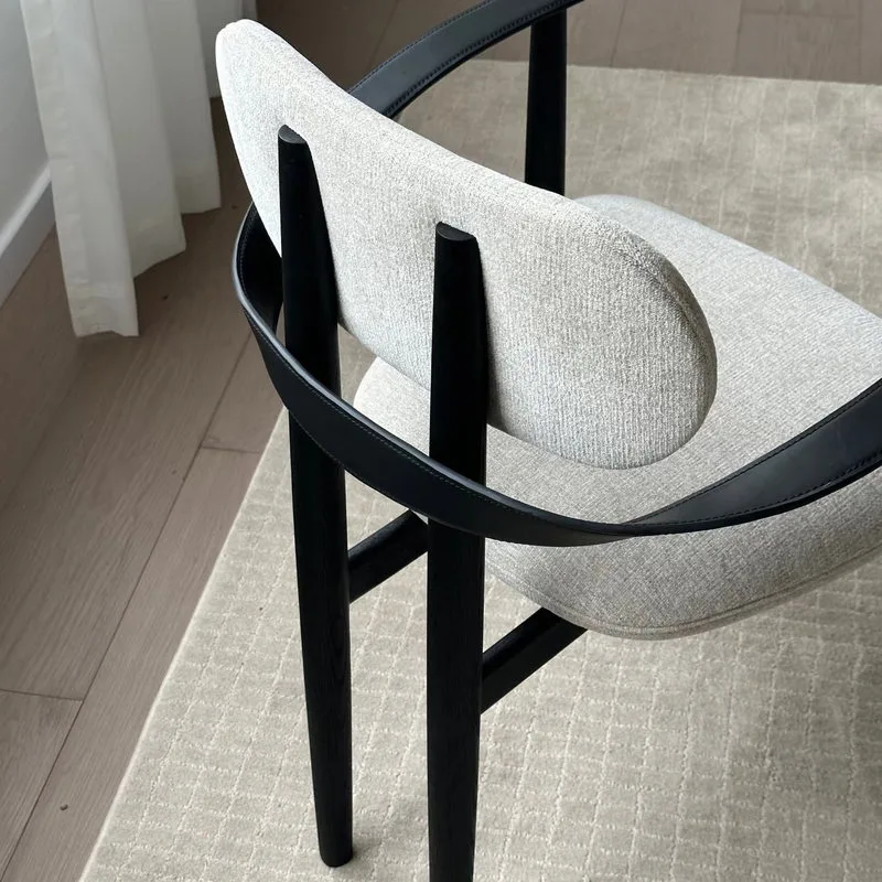 JP Modern Design Black Solid Wood Fabric photo 3