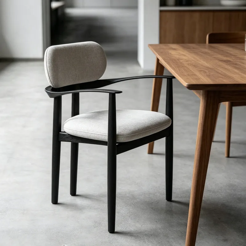 JP Modern Design Black Solid Wood Fabric