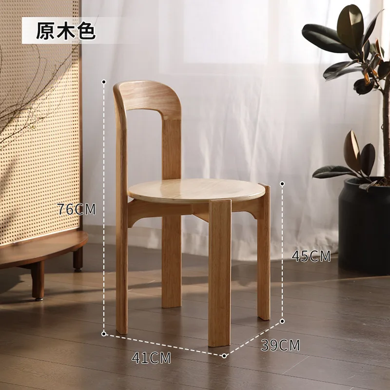 JP Modern Designer Solid Wood Dining Chair with photo 3
