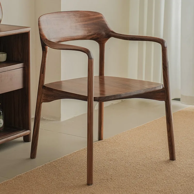 JP Modern Hotel Walnut Wood Chairs for photo 2