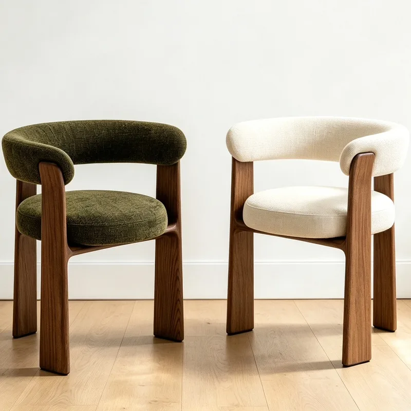 JP Modern Kitchen Restaurant Chair Wood Frame photo 3