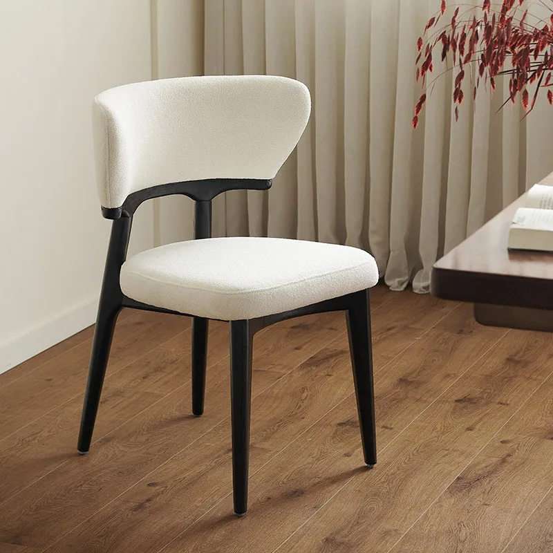 JP Modern Linen Seat Cushion Wood Dining photo 2