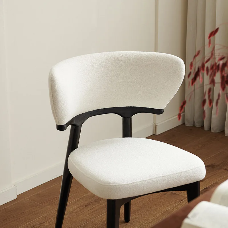 JP Modern Linen Seat Cushion Wood Dining photo 3