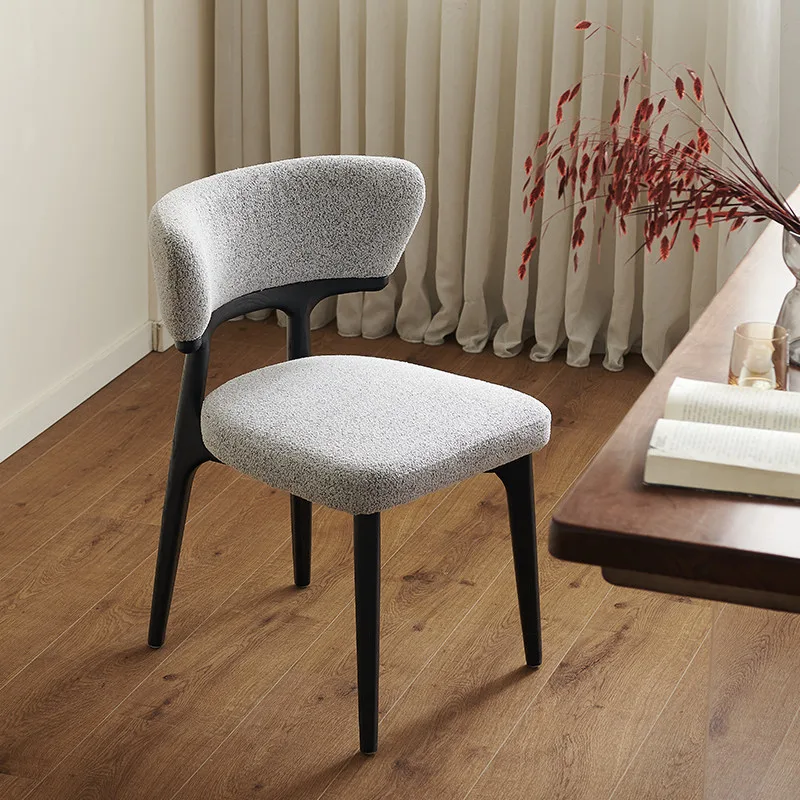 JP Modern Linen Seat Cushion Wood Dining