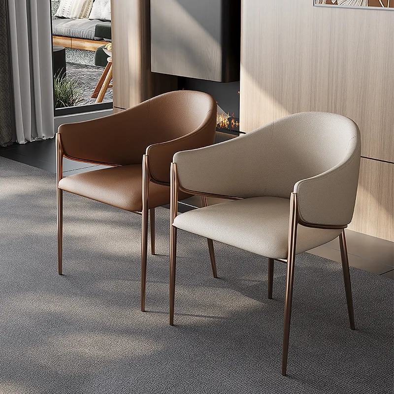 JP Modern Luxury Metal Dining Chair Modern