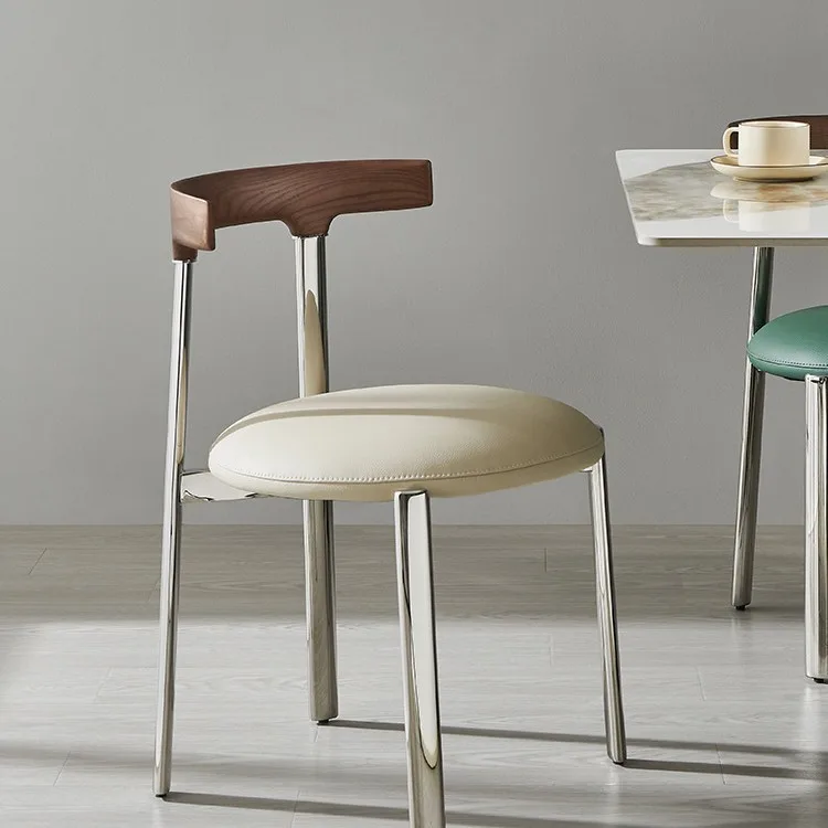 JP Modern Minimalist Dining Table Chair with photo 3
