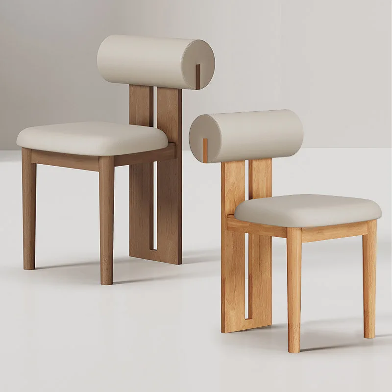 JP Modern Minimalist Solid Wood Dining Chairs with photo 2
