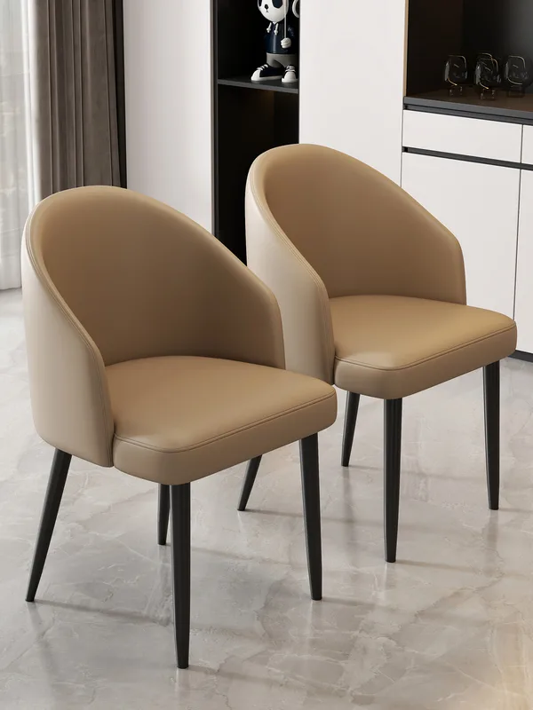 JP Modern Nordic Luxury Leather Dining Chair photo 3