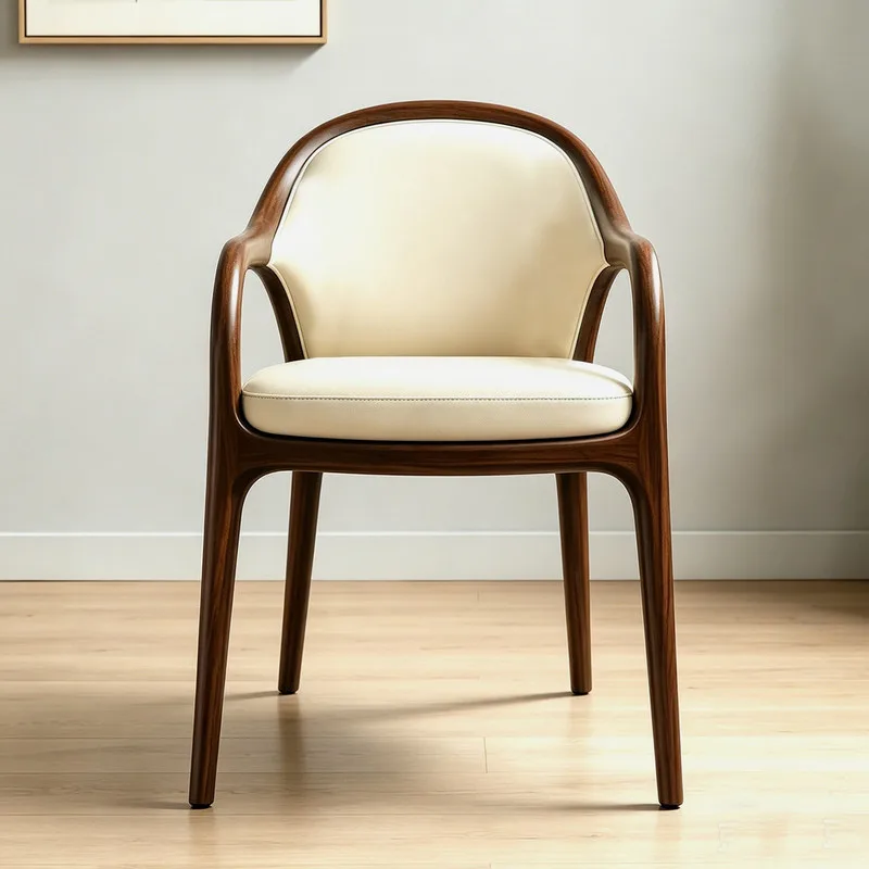 JP Modern Nordic Minimalist Style Solid Wood Walnut Color photo 3