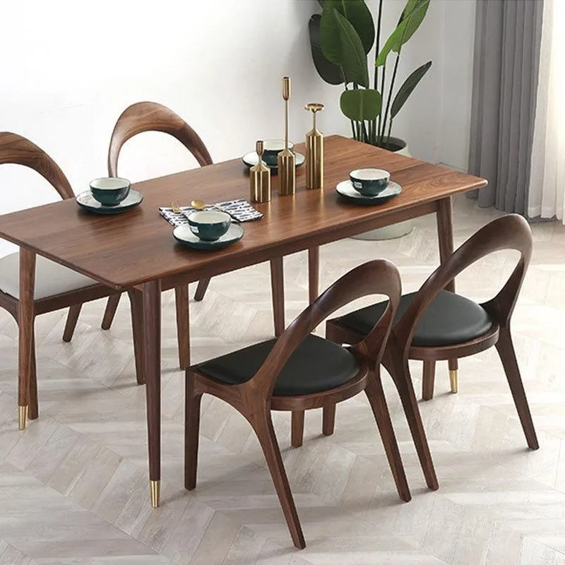 JP Modern Nordic Solid Wood Dining Chair with Armrest Home photo 2