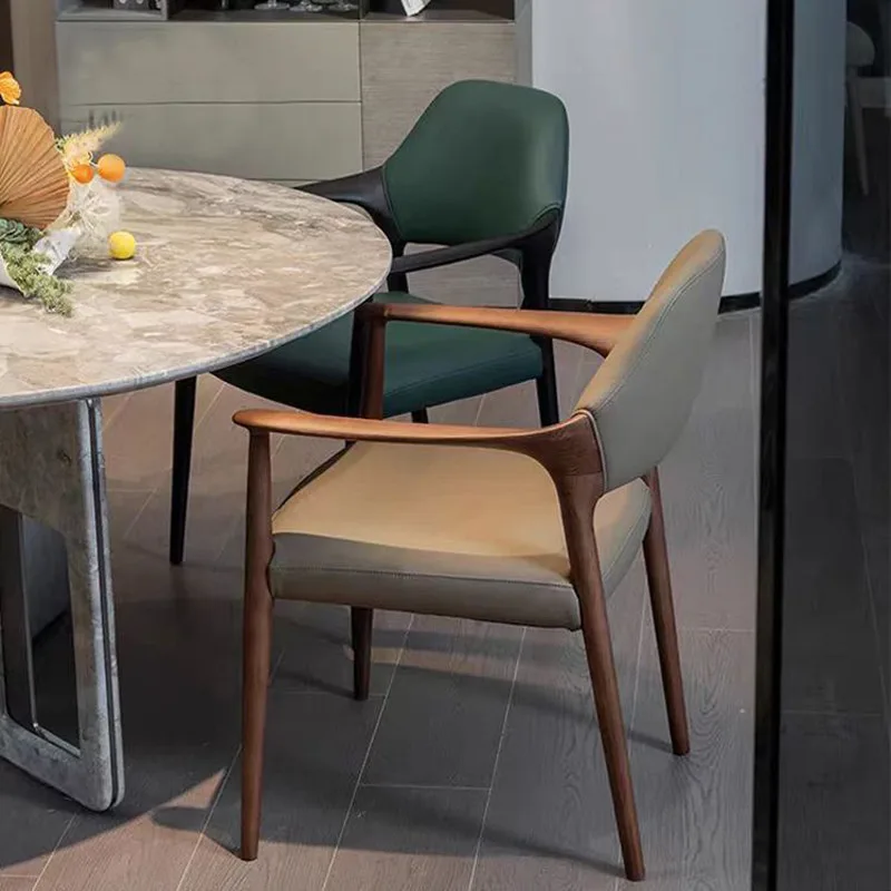 JP Modern Simple Solid Wood Dining Chair photo 3