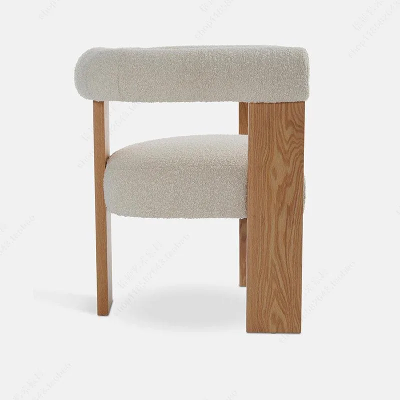 JP Modern Solid Ash Wood Dining Chair Curved photo 2