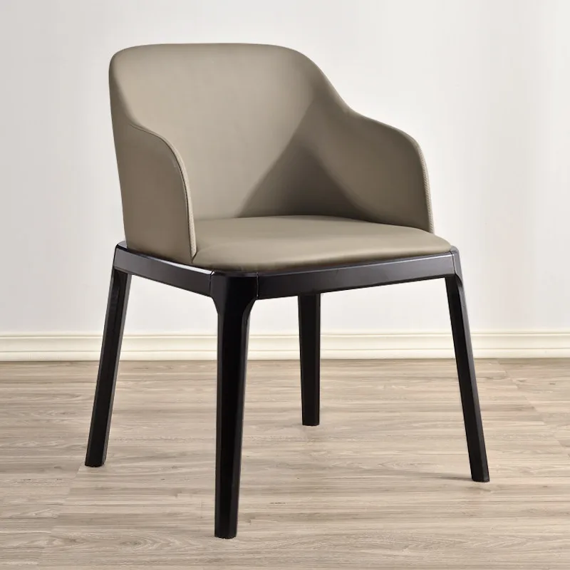 JP Modern Solid Wood Backrest Upholstered Leisure