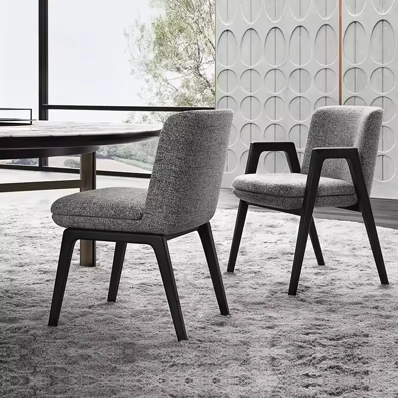JP Modern Solid Wood Dining Chair with Backrest photo 2