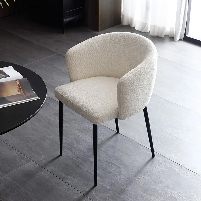 JP Modern Style Armchair Plush Seat Upholstered