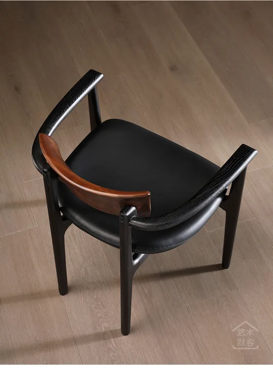 JP New Chinese-style Solid Wood Dining Chairs photo 2