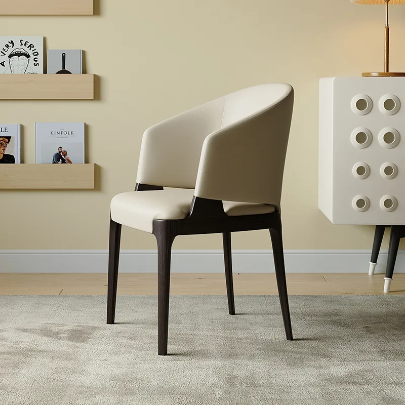 JP Nordic Light Luxury Modern Leather Dining photo 2