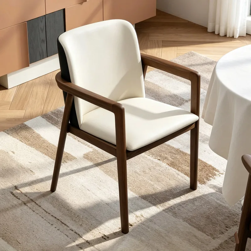 JP Nordic Minimalist Art Solid Wood Chair Dining Chair photo 3