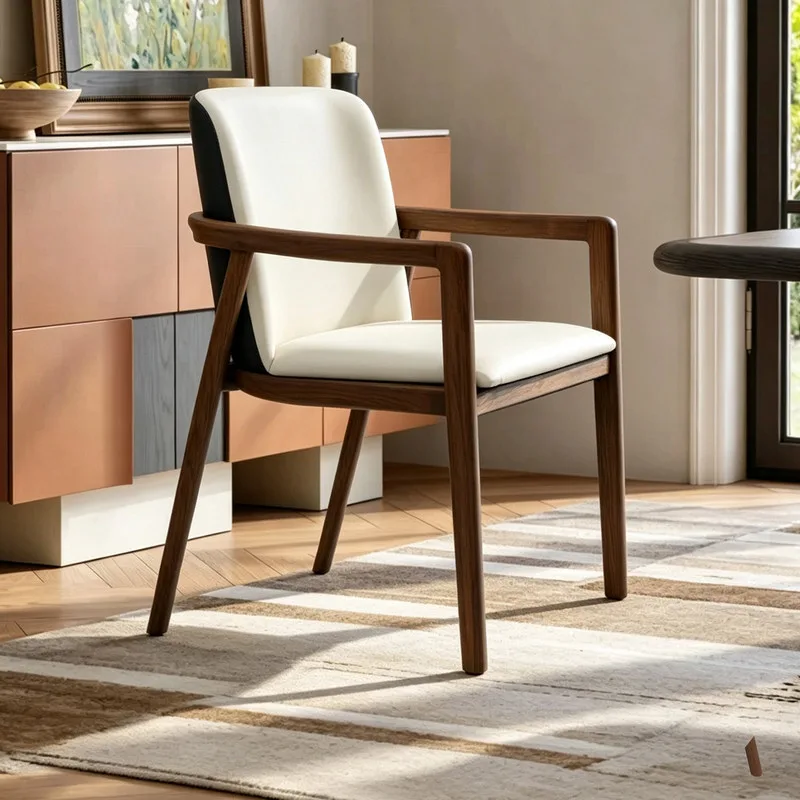 JP Nordic Minimalist Art Solid Wood Chair Dining Chair