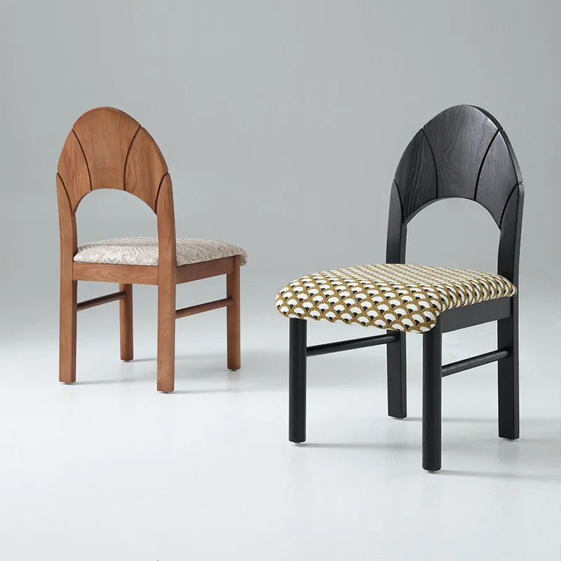 JP Nordic Minimalist Solid Wood Chair, Mid-Century photo 3
