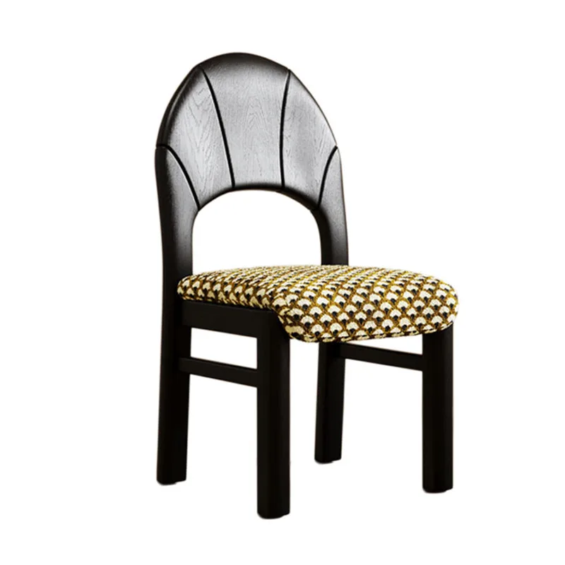 JP Nordic Minimalist Solid Wood Chair, Mid-Century