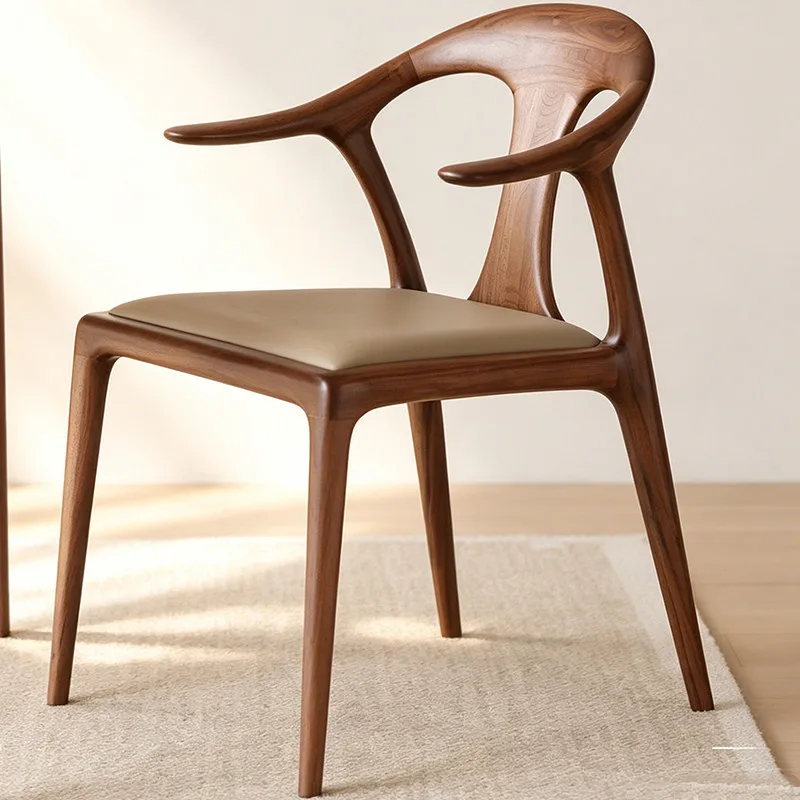 JP Nordic Minimalist Solid Wood Horn Back