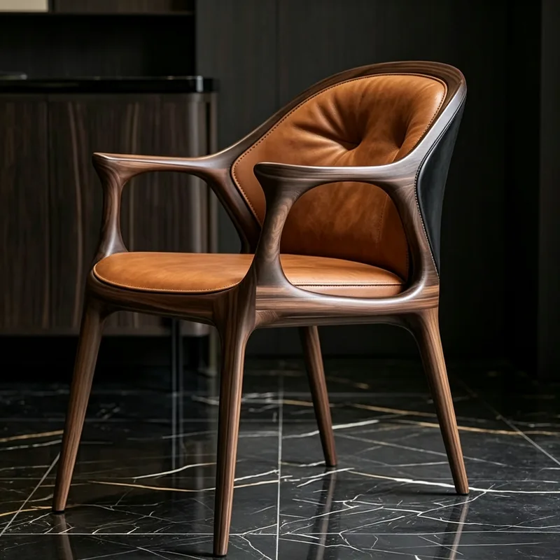 JP Nordic MinimalistWood Armchair Minimalist Home Solid
