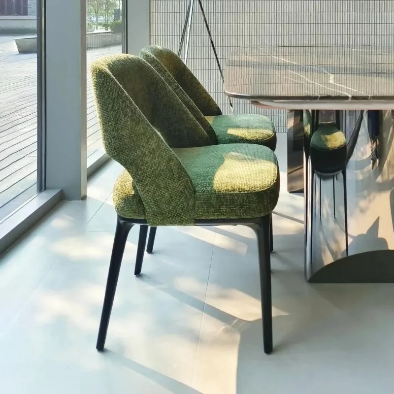 JP Nordic Modern High Back Dining Chair Set Solid photo 2