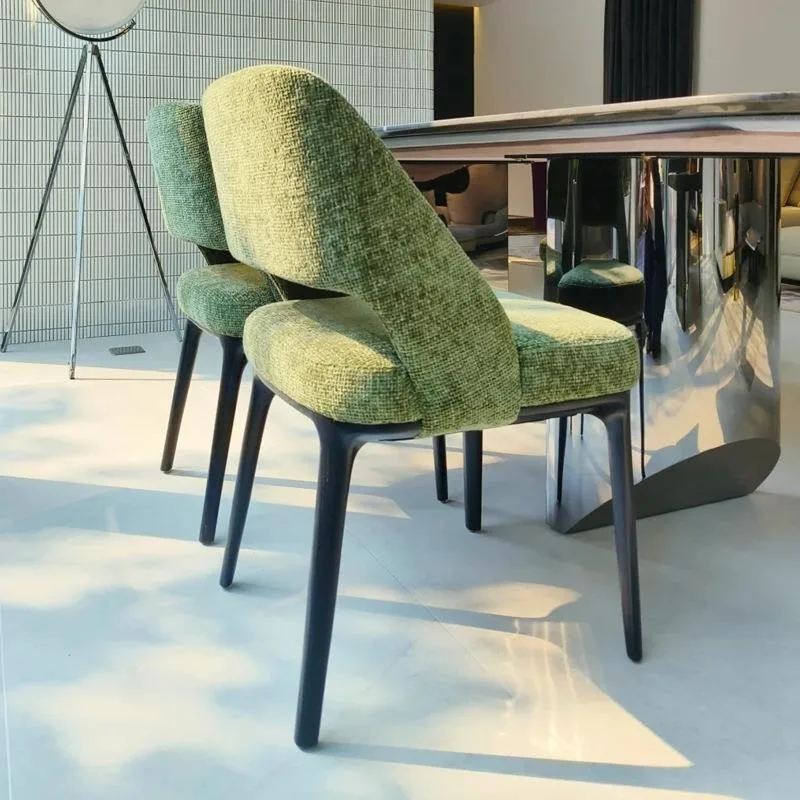 JP Nordic Modern High Back Dining Chair Set Solid photo 3