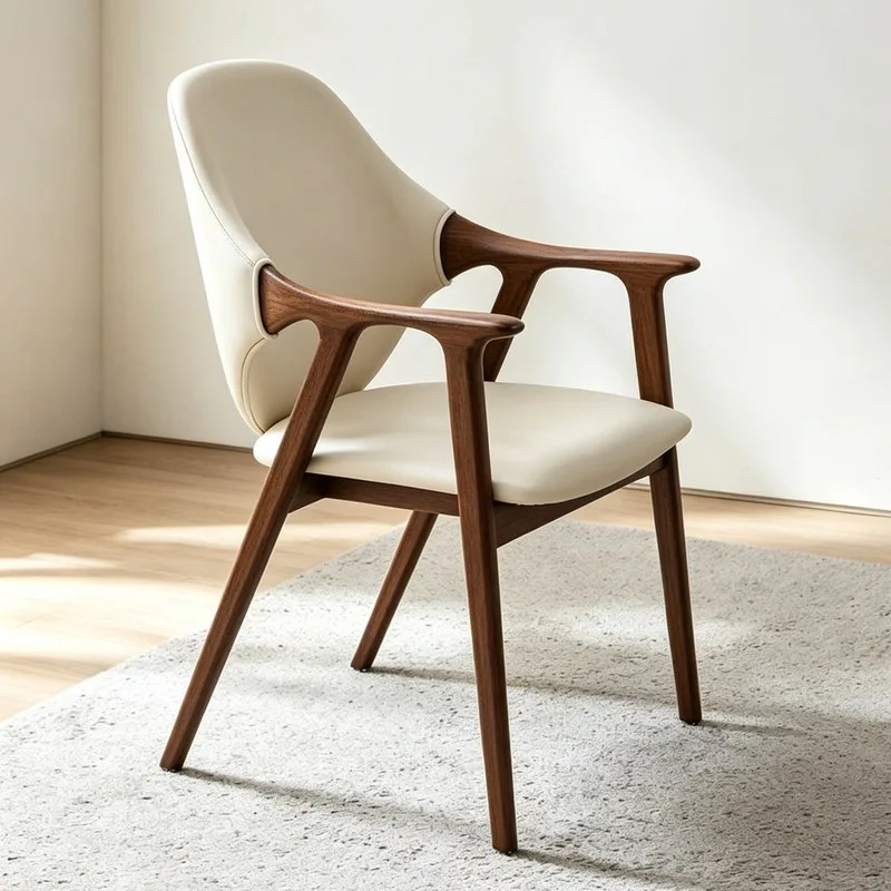 JP Nordic Modern Leather Upholstery Soft Armchair photo 2