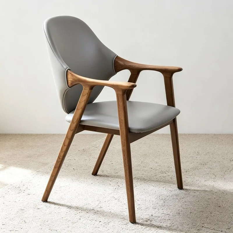 JP Nordic Modern Leather Upholstery Soft Armchair photo 3