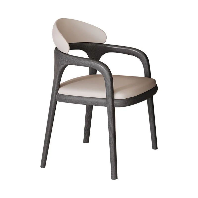 JP Nordic Modern Minimalist Luxury Dining Chair Solid
