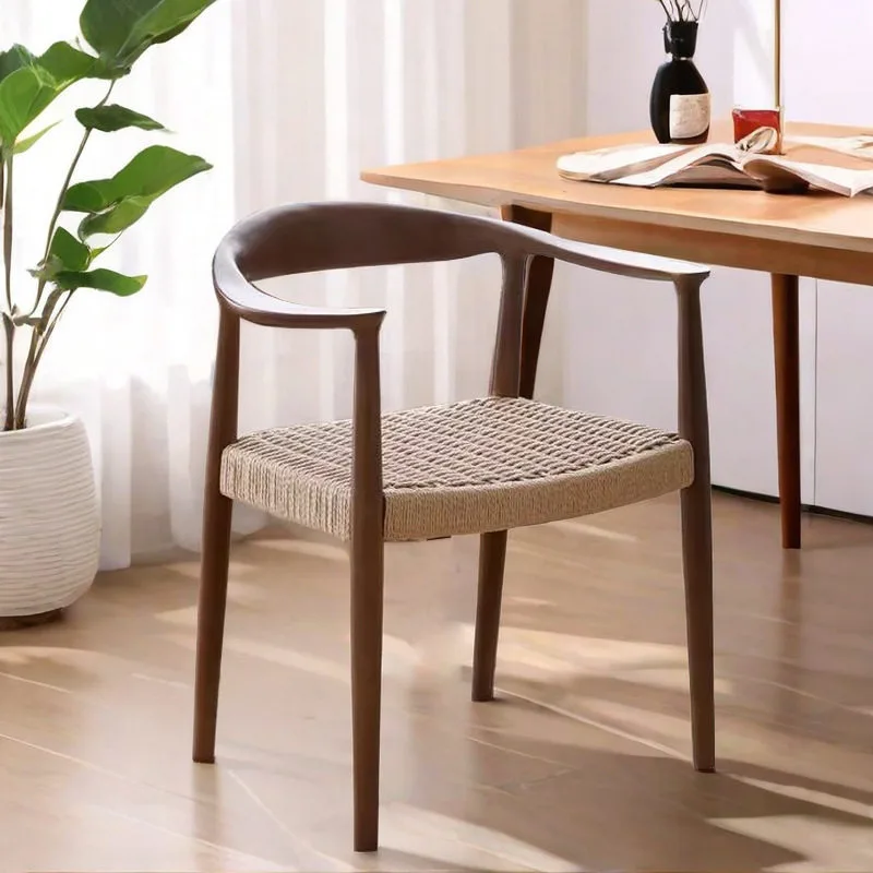 JP Nordic Modern Minimalist Solid Wood Dining Chairs with photo 2