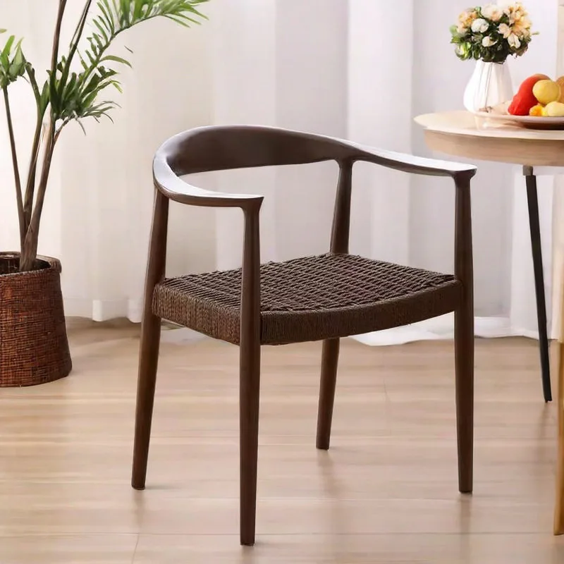 JP Nordic Modern Minimalist Solid Wood Dining Chairs with photo 3