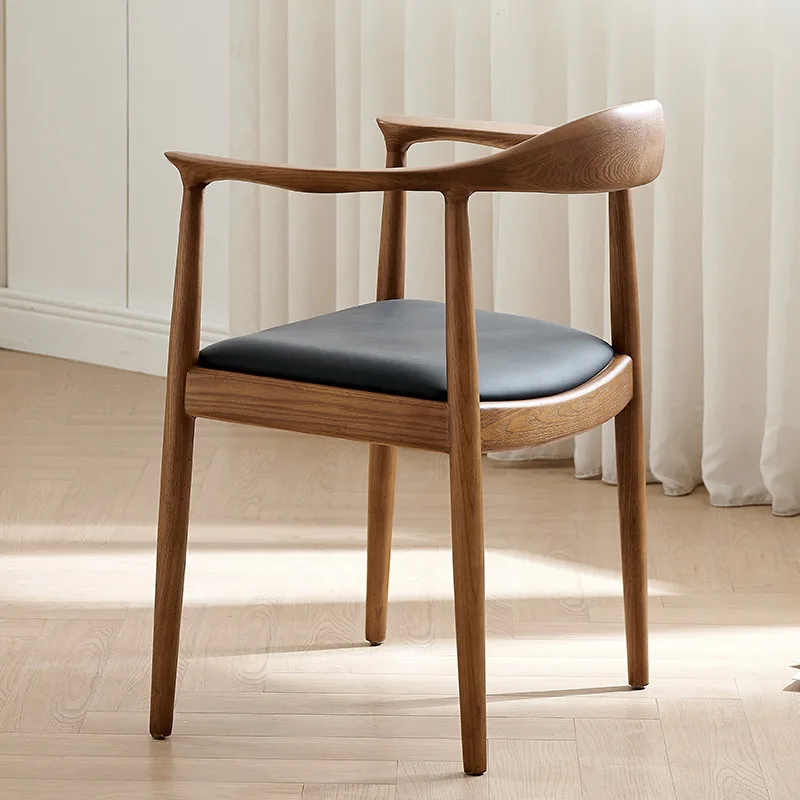 JP Nordic Modern Minimalist Solid Wood Leather Restaurant photo 2