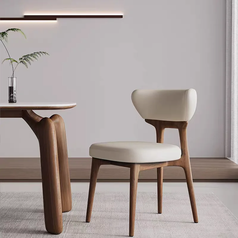 JP Nordic Modern Solid Wood Dining Chair Light