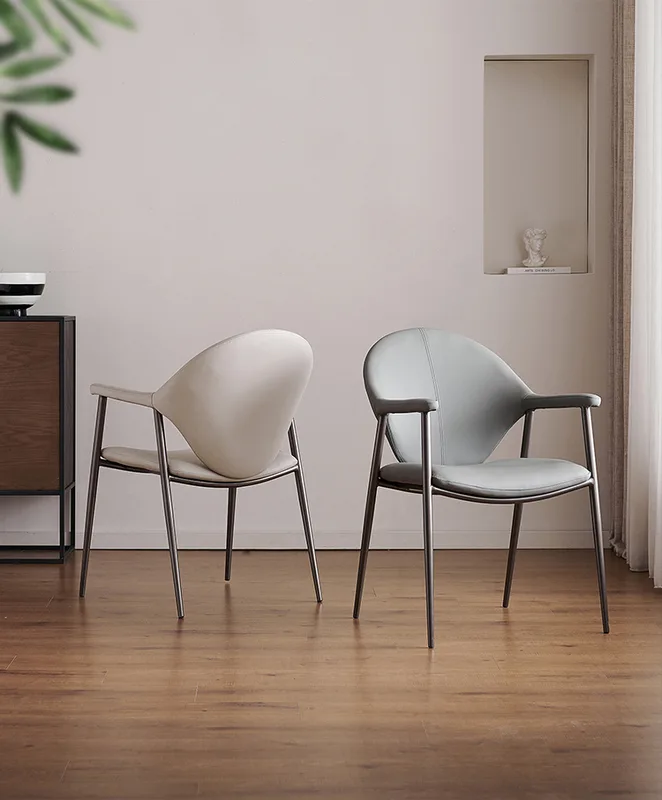 JP Nordic Simple Design Leather Dining Chairs photo 3