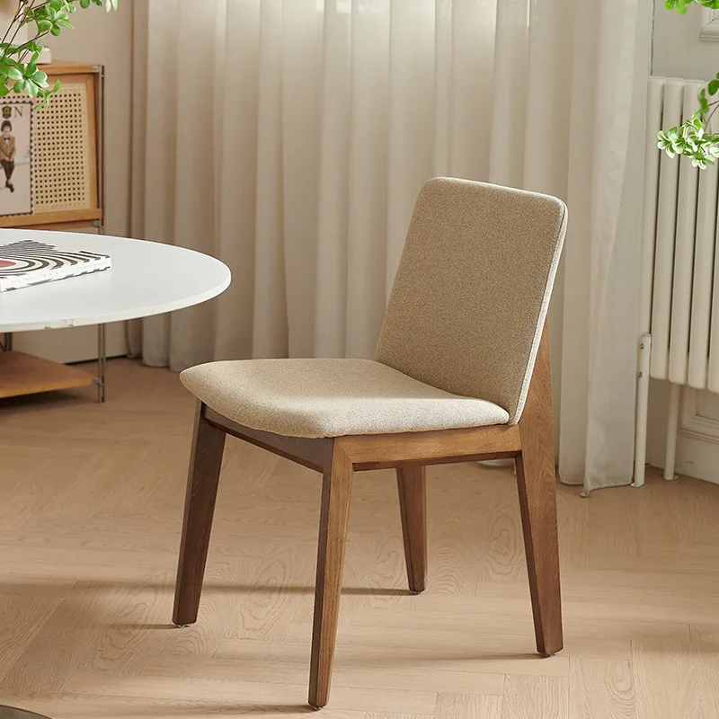 JP Nordic Solid Wood Dining Chair Home Modern Simple