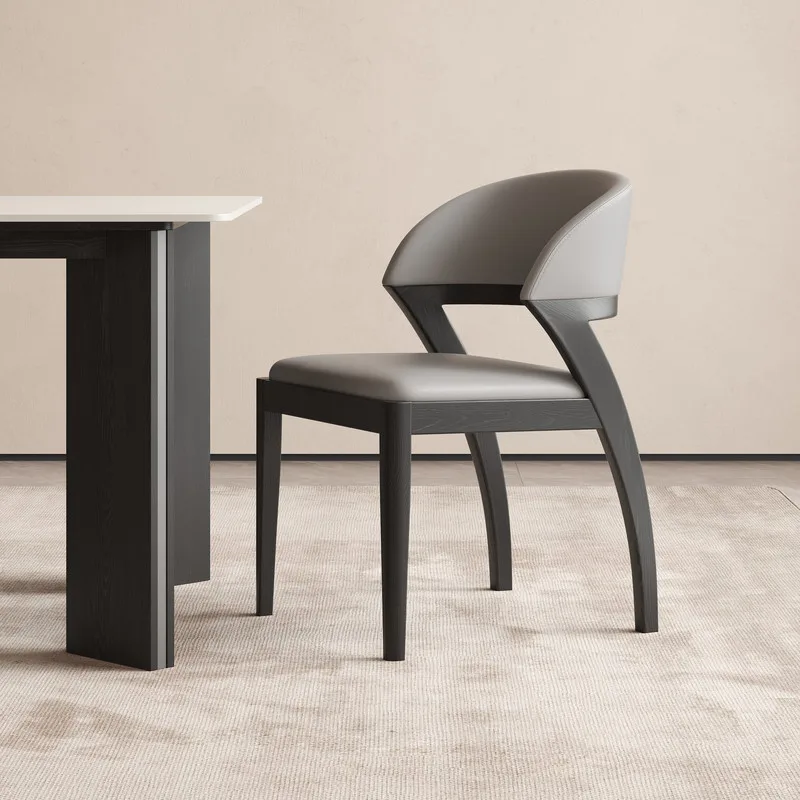 JP Nordic Solid Wood Dining Chair Simple Modern