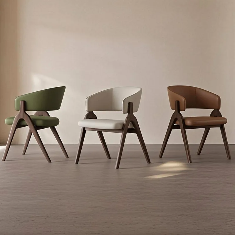 JP Nordic Solid Wood Dining Chair with Leather photo 2