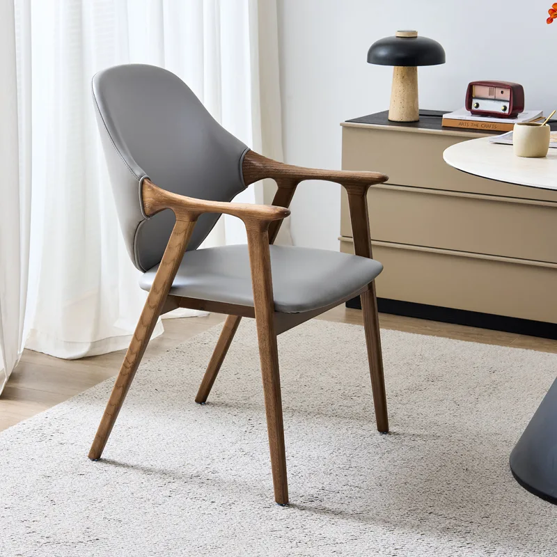 JP Nordic Solid Wood Dining Chair with Modern photo 3
