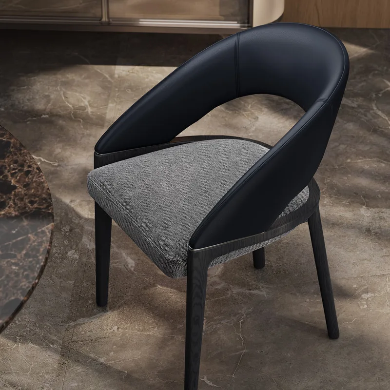JP Nordic Solid Wood Home Fabric Leather