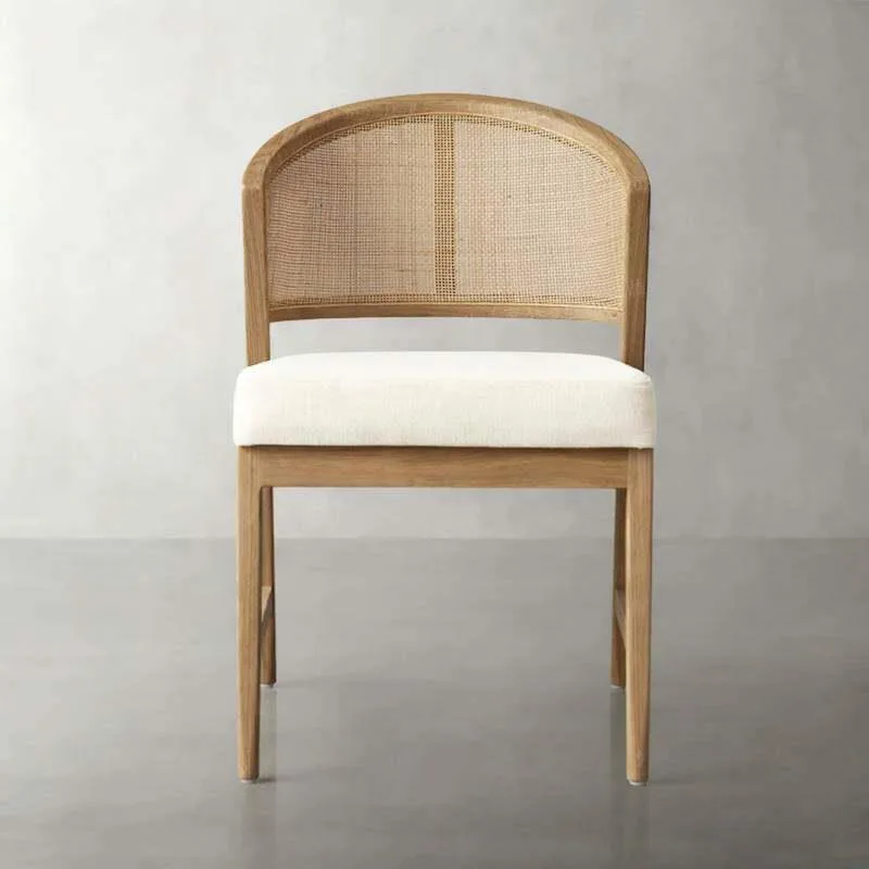 JP Nordic Style Solid Wood Dining Chair with Rattan photo 2