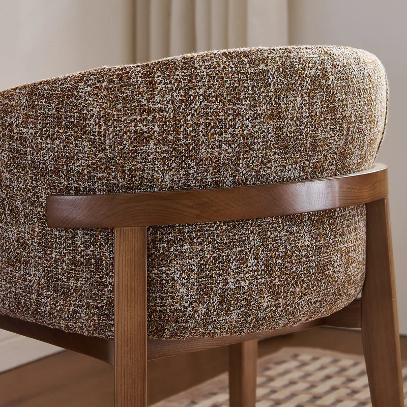 JP Restaurant Chairs Upholstered Fabric Cushions with photo 3