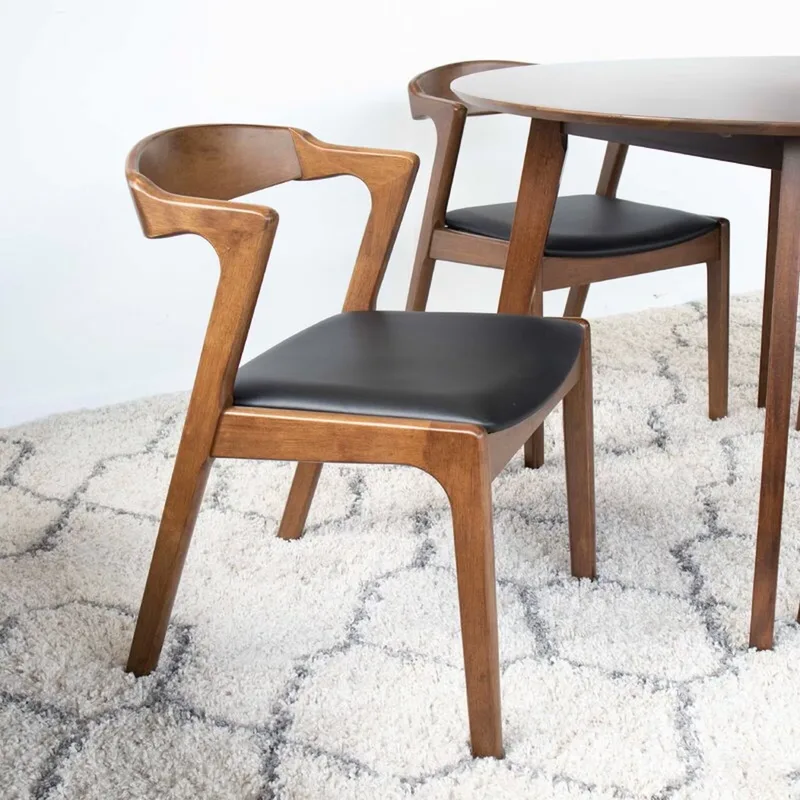 JP Restaurant Modern Dining Chairs Solid Wood