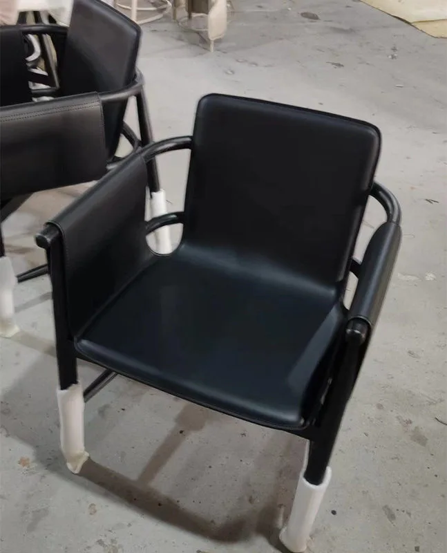 JP Saddle Leather Solid Wood Dining Chair photo 2