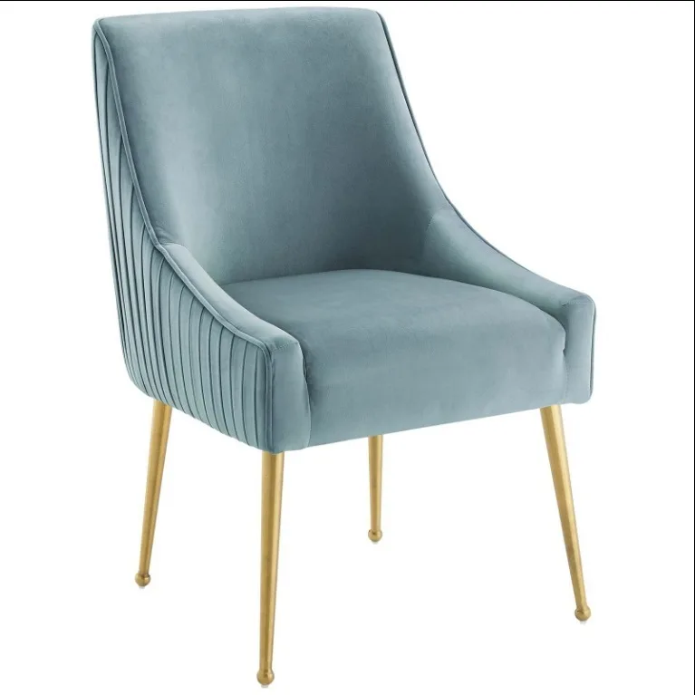 JP Simple Design Velvet Dining Chairs Modern photo 3